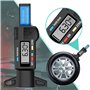 RUIZHI Jauge de Profondeur Numérique de Pneu Jauge Caliper LCD 0-25.4mm de Profondeur Numérique des Pneus Gauge pour Auto Moto V