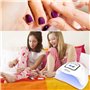 Lampe à ongles à LED UV 150W, lampe de vernis à gel pour sèche-ongles professionnel avec 4 réglages de minuterie à capteur autom