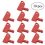 ZEALfix Lot de 10 Clés pour Interrupteur de Batterie de Voiture, 12 V 24 V Les clés Rechange commutateur d'isolateur pour Voitur