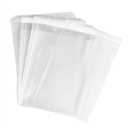 VASANA Lot de 100 sacs transparents en cellophane à fermeture adhésive - 22