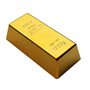 Xshelley Butée de porte/presse-papier en forme de barre d'or brillante 1 kg