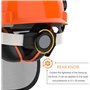 Casque de sécurité forestière industrielle - Système de protection auditive et faciale - Certifié CE EN397 - Casque professionne