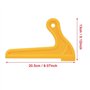 2 Pcs V-type Scies À Bois Poussoirs Pour Table De Menuiserie Routeur Lame De Travail Portable Jaune ABS Longueur 8.07 pouce