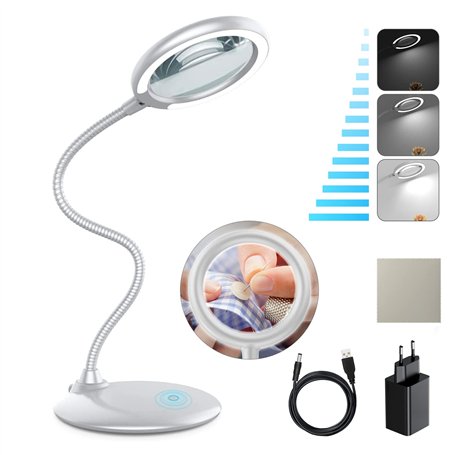 Tonhui 3X LED Lampe Loupe intensité Variable