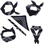 Lot de 6 bandanas pour hommes et femmes, bandeaux en nylon Paisley foulard Cowboy Bandana, bandanas carrés idéaux pour le cyclis