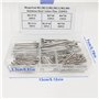 WeqeYent Assortiment de 220 goupilles fendues M1.0/M1.5/M2/M2.5/M3/M4 en acier inoxydable 6 tailles assorties de clips de fixati