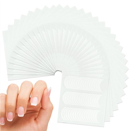 Fanjuanlan 1440 PCS/ 30 Feuilles Autocollants Ongles Français