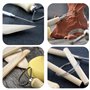 Wartoon 38Pack Outils de sculpture avec pochette réutilisable pour poterie en argile polymère Artisanat en céramique