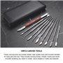 Coolty 10pcs Outils de Sculpture à la Cire à Double Extrémité en Acier Inoxydable pour Sculpter la Cire, l'argile et la Sculptur