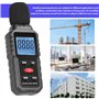 WIYETY Sonomètre numérique portable de 30 dB à 130 dB avec écran LCD et écran LCD portable pour bureau, chantier, usine