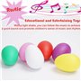 FLYAMAPIRIT Maracas Lot de 24 shakers à œufs musicaux pour bébés et tout-petits (6 couleurs, 24 pièces)