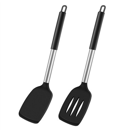 Diompirux Lot de 2 Sans BPA Spatules Silicone de cuisine