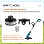 Viilich 3 pcs bobines de fil Bobine de rechange pour coupe-herbe Makita 18V DUR181Z/DUR181RF/DUR181,pour Makita 196146-9,couverc