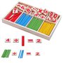 OFKPO Bâton en Bois de Mathématique Matériel Educatif pour Enfants, Bâtons Bois Mathématiques Intelligence Préscolaire Jouet Edu