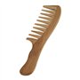 OFKPO Peigne à Dents Larges, Peigne en Bois de Santal Naturel, Peigne de Massage et Soin des Cheveux