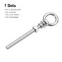 sourcing map Levage Œil Boulon, 1 Ensemble M10x120mm Œil Boulon avec Écrou Rondelle 304 Inox Acier Épaulement Levage Anneau Œil 