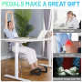 Mkitnvy Repose-Pieds bureau Avec Fonction Massage, Repose-pieds ergonomique, 6 réglables en Hauteur, pour Une Meilleure Circulat