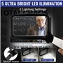 Loupe de Lecture rectangulaire, Loupe de Lecture Lumineuse, 3X Grand Loupes Eclairante avec 5 lumières à LED, 2 Modes d’intensit