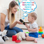 Anneau Dentition Bebe, 2 Pièces Telecommande Jouet Dentition Bébé, Jouets Sensoriels de Qualité Alimentaire, Poussées Dentaires