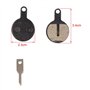 Futheda 2 Paires Bicyclette Plaquettes de Frein à Disque Semi-Métalliques compatibles avec Tektro Iox Lyra Novela