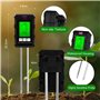 Appareil de Mesure du Sol avec Fertilité du Sol/Humidité/pH/Température/Lumière Solaire/Humidité Ambiante