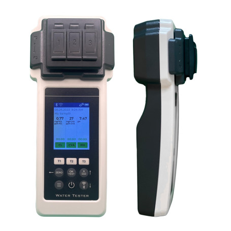 PoolLAB 2.0 Photomètre Électronique Testeur d'Eau - Analyse d'Eau Professionnelle pour Piscine et Spa - Testeur de Piscine Élect