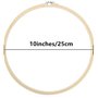 TOKERD 3 pièces 25cm Cercle à Broder Bambou Anneau de Broderie Bois Réglable Cerceaux de Broderie Rond Cross Stitch Hoop Set Cer