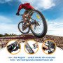 Kit Reparation Vélo Accessoire VTT Trousse à Outils de Réparation Pneu Vélo, 16 en 1 Multitool Multifonctions Outillage Velo Pou
