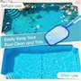 Epuisette de Fond Piscine avec 40-93cm Manche Telescopique
