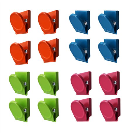 Magnetpro 16 agrafes magnétiques en métal multi de couleur de couleur