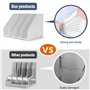 Porte-revues pliable en plastique ECO-PP robuste pour le bureau et la maison - Classeur sur pied peu encombrant avec 4 compartim