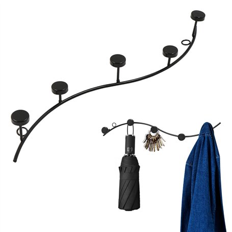 lemgyiamz Mural PatèRes Porte Manteau Crochets - MéTal Barre à DéCorative Muraux CréAtifs Simples Accueil DéCoration Murale Cham