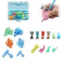 TSKDKIT Lot de 10 Guides doigts pour gauchers et droitier - guide doigt enfant pencils grip poignées de crayon pour enfants Grip