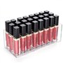 DRERIO 24 Compartiments Rangement Rouge a Levre Rangement Cosmetique en Acrylique Transparent Organiseur Maquillage Cosmétique B