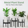 TSKDKIT Support Porte Pot Plante Métal Supports de Pots de Fleurs 38cm Ajustable Support pour Plantes Exterieur Intérieurs Suppo