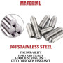 xianzhanEU 40 PCS Plongeur à Bille Vis Sans Tete,M3 M4 M5 Vis de Plongeur à Bille à Ressort,304 Vis Inox pour Appareils Mécaniqu