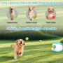 Rawhui Lanceur de Balle pour Chien Automatique Jeu Intelligence Chien Balles de Tennis pour Chiens de Grand et Moyenne Taille