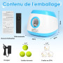 Rawhui Lanceur de Balle pour Chien Automatique Jeu Intelligence Chien Balles de Tennis pour Chiens de Grand et Moyenne Taille
