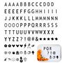 CAREDGO 104 PCS Lettres pour Caisson Lumineux A5 Lettres Noires Chiffres et Lettres Lumineuses Décoratives Chiffres et Lettres S