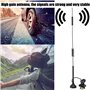 Tonysa Antenne 18dBi de SMA, antenne extérieure à Gain élevé 4G / 3G / 2G GSM LTE avec antenne magnétique de du Support 36cm en