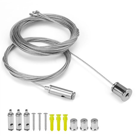 DIYCUT 4 Pièces Ajustable Cable Suspension