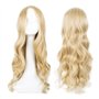 EUPSIIU Perruques Longues Ondulée Blond pour Femmes Perruque