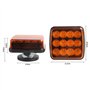 AOHEWEI Feux d'avertissement LED sans fil Ambre, 12 V/24 V Aimant Feux clignotants arrière d'avertissement, Feux stroboscopiques