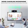 kacylzom Webcam 1080P avec Microphone Antibruit - Full HD Web Cam Correction Automatique de La Lumière Streaming Caméra PC Webca