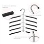 Cintre Multicouche,(3 Pack) 5 cintres par Suspension, avec accroche Gain de Place pour penderie,vêtements de Dessus,Gain de Plac