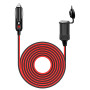Hoembpn 4M Rallonge Prise Allume Cigare de Voiture 17AWG étanche avec Fusible 15A,12V/24V Câble d'Extension pour Allume Cigare M