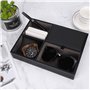 Valet Plateau Cuir, Organisateur de Table de Nuit pour Homme, Support de Boîte de Rangement de Bureau ou de Commode pour Bijoux,