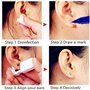Kit Perçage d'oreille 6 Pistolet de Perçage d'oreille jetable avec 6 goujons d'oreille Sécurité oreille Piercing oreille goujon 