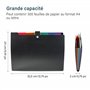 Range Document Accordéon avec Colorés étiquettes