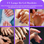 5W Lampe UV Ongles Gel Pose Americaine,Lampe UV Ongles Gel,Mini Lampe à Ongles UV Gel,Lampe UV Colle Sèche Ongles,Rotation à 360